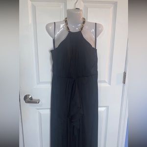 Formal Halter gown with chain collar